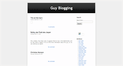 Desktop Screenshot of guyblogging.blogspot.com