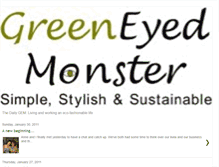 Tablet Screenshot of greeneyedmonsterfashion.blogspot.com