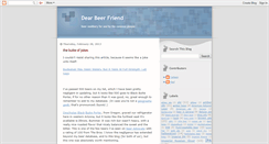 Desktop Screenshot of dearbeerfriend.blogspot.com