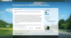 Desktop Screenshot of developmentfromtheafricanperspectives.blogspot.com