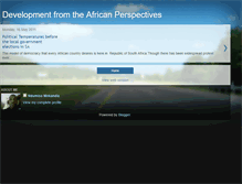 Tablet Screenshot of developmentfromtheafricanperspectives.blogspot.com