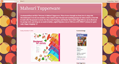 Desktop Screenshot of mahsuritupperware.blogspot.com