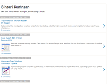 Tablet Screenshot of bintarikuningan.blogspot.com