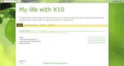 Desktop Screenshot of mylifewithx10.blogspot.com