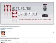 Tablet Screenshot of microfoneesportivo.blogspot.com