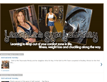 Tablet Screenshot of jeanniesgymjourney.blogspot.com