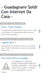Mobile Screenshot of guadagnare-internet-casa.blogspot.com