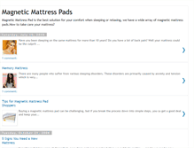 Tablet Screenshot of magneticmattresspads.blogspot.com