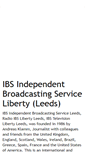 Mobile Screenshot of ibsindependentbroadcastingservice.blogspot.com