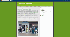 Desktop Screenshot of pinecreekbluegrass.blogspot.com