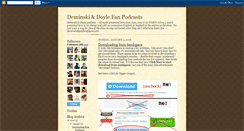 Desktop Screenshot of deminskidoylefanpodcasts.blogspot.com