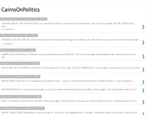 Tablet Screenshot of cairnsonpolitics.blogspot.com