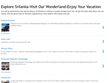 Tablet Screenshot of explore-srilankanbeauty.blogspot.com