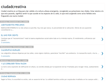 Tablet Screenshot of ciudadcreativa.blogspot.com