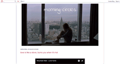Desktop Screenshot of morningcircles.blogspot.com