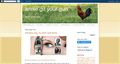 Desktop Screenshot of anniegityourgun.blogspot.com