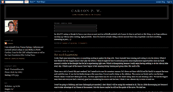 Desktop Screenshot of carsonpw.blogspot.com