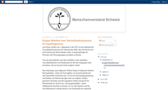 Desktop Screenshot of menschenverstandschweiz.blogspot.com