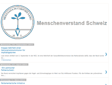 Tablet Screenshot of menschenverstandschweiz.blogspot.com