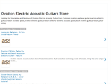 Tablet Screenshot of ovation-electric-acoustic-guitar.blogspot.com