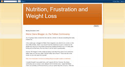 Desktop Screenshot of nutritionfrustrationandweightloss.blogspot.com