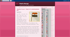 Desktop Screenshot of pinkirecipe.blogspot.com