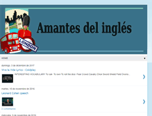 Tablet Screenshot of amantesdelingles.blogspot.com