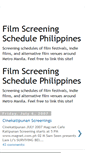 Mobile Screenshot of filmscreeningschedphilippines.blogspot.com