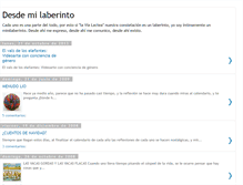Tablet Screenshot of desdemilaberinto.blogspot.com