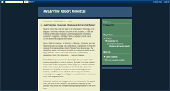 Desktop Screenshot of mccarvillereportrebuttal.blogspot.com