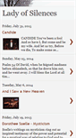 Mobile Screenshot of ladyofsilencescalmdistress.blogspot.com
