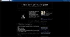 Desktop Screenshot of loudandqueer.blogspot.com