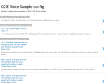 Tablet Screenshot of ccievoicesampleconfig.blogspot.com