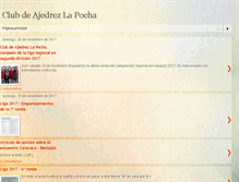 Tablet Screenshot of ajedrezlapocha.blogspot.com