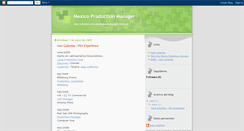 Desktop Screenshot of mexicoproductionmanager.blogspot.com