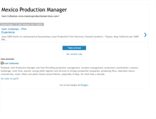 Tablet Screenshot of mexicoproductionmanager.blogspot.com