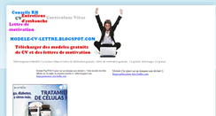 Desktop Screenshot of modele-cv-lettre.blogspot.com