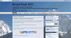 Desktop Screenshot of broadpeak2011.blogspot.com