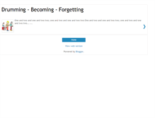 Tablet Screenshot of drummingandme.blogspot.com