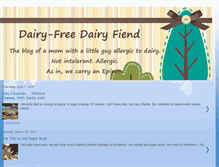 Tablet Screenshot of dairyfreedairyfiend.blogspot.com