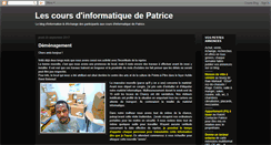 Desktop Screenshot of patriceinformatique.blogspot.com