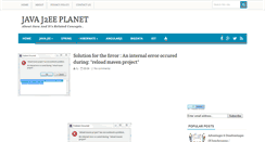 Desktop Screenshot of javaj2eeplanet.blogspot.com