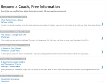 Tablet Screenshot of becomeacoach.blogspot.com