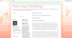 Desktop Screenshot of paullongsramblings.blogspot.com