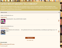 Tablet Screenshot of liceobolivarianoelcorozo.blogspot.com