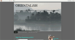 Desktop Screenshot of orientalish.blogspot.com