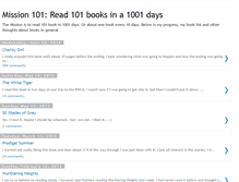 Tablet Screenshot of 1001-days-to-read-101-books.blogspot.com