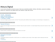 Tablet Screenshot of misturadigital.blogspot.com