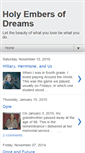 Mobile Screenshot of holyembersofdreams.blogspot.com