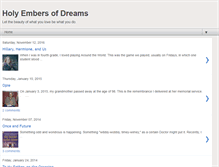 Tablet Screenshot of holyembersofdreams.blogspot.com